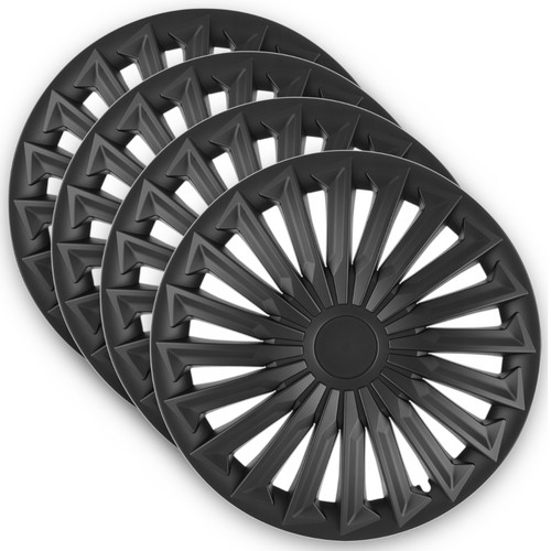 Radkappen zoll schwarz 4x - zoll,